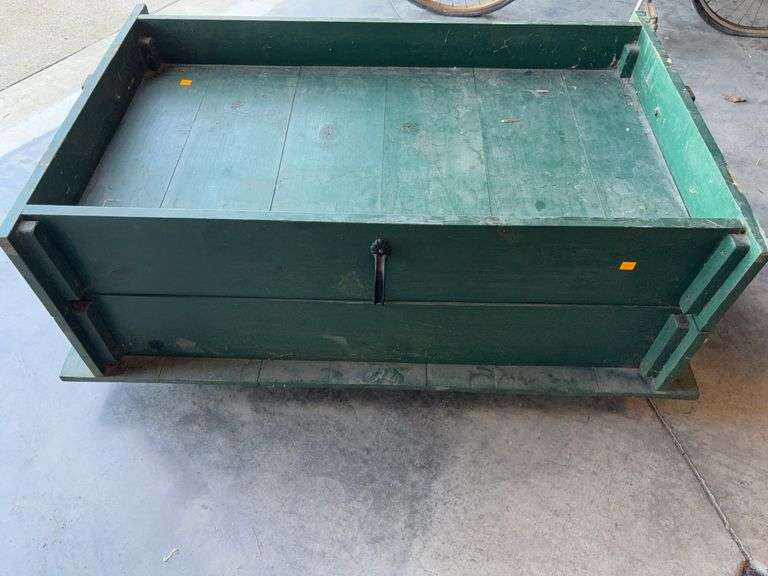 Green cart - 42" long, 27" deep, and 19" tall