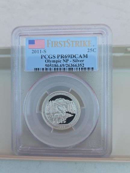 2011S OLYMPIC SILVER QUARTER PCGS PR69 DCAM