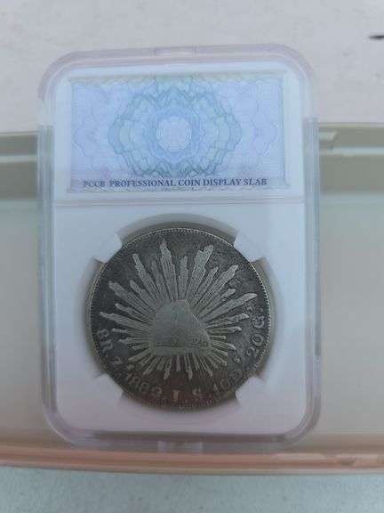 1882 MEXICO 8 REALE REPRODUCTION COIN