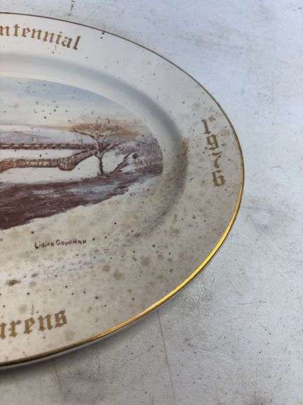 Clear Glass , China Set, 1976 Plate
