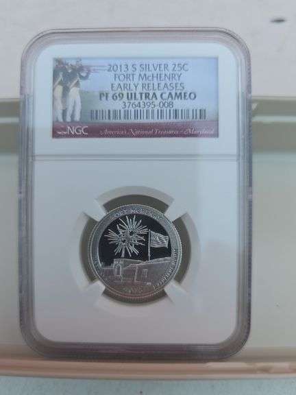 2013S FORT MCHENRY SILVER QUARTER NGC PF69 ULTRA CAMEO