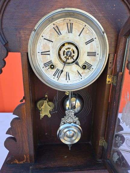 ANSONIA HALSTEAD 8 DAY MANTLE CLOCK WORKS