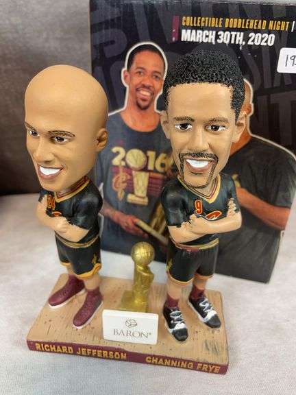 (2) Richard Jefferson & Channing Frye Collectible Bobbleheads