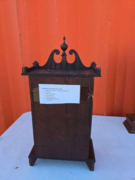 INGRAHAM PILLAR AND SCROLL 8 DAY MANTLE CLOCK WORKS