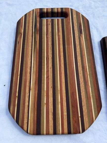 (2) Homemade Wooden Charcuterie Boards