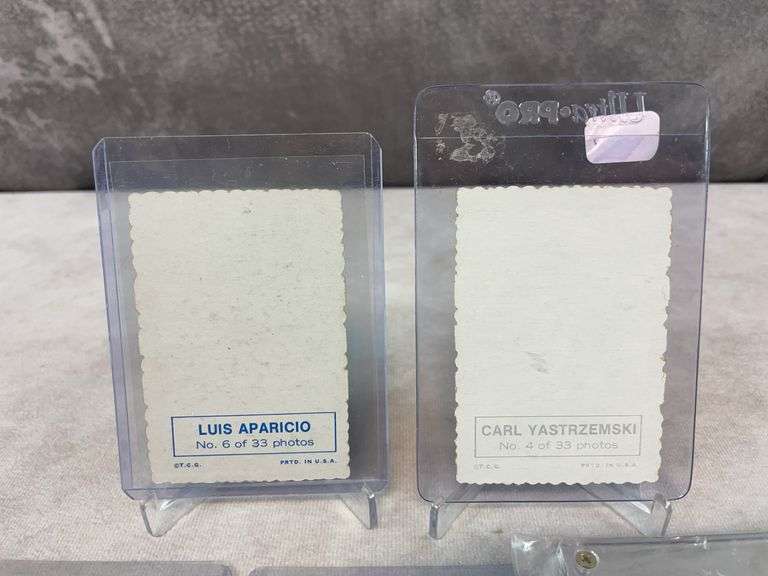 1969 Topps Deckle Edge 6 cards w/ Yaz, Carew, Aparico, Marichal, Bob Gibson