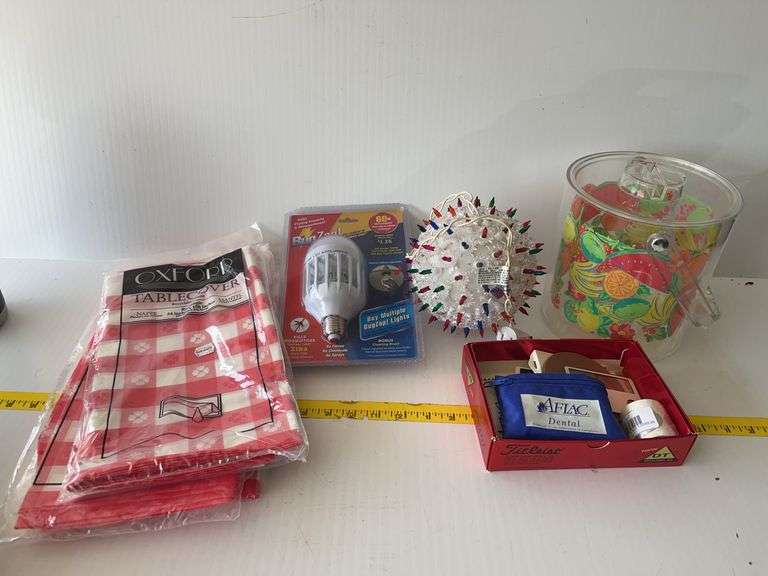 Table Clothes, Bug Zap Light, Etc.