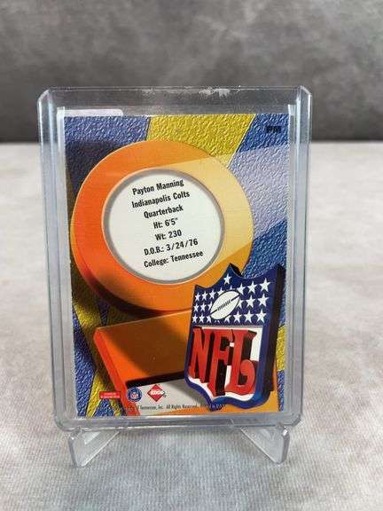 1999 Collector's Ege Gamer Gear #PM Peyton Manning Game Used Football