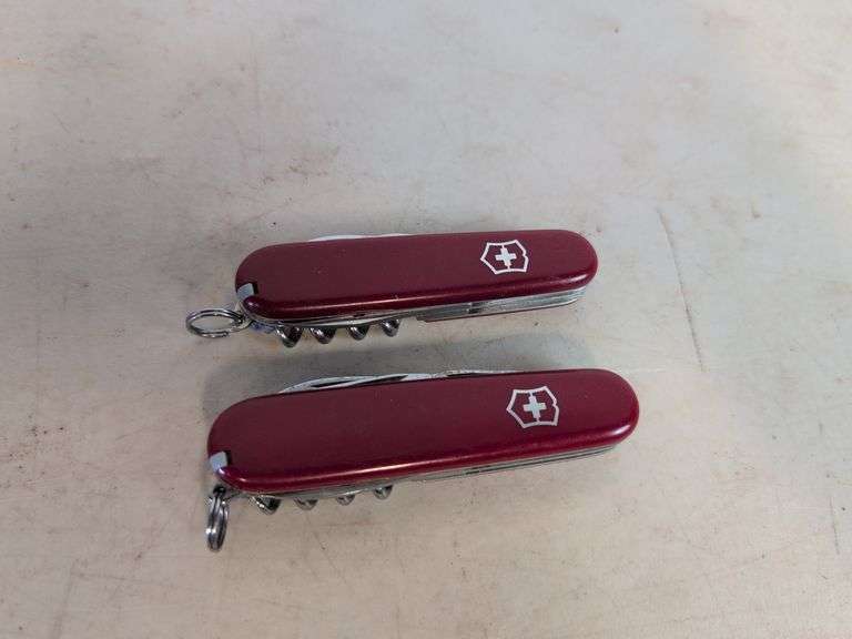 (2) Swiss Army pocket knives