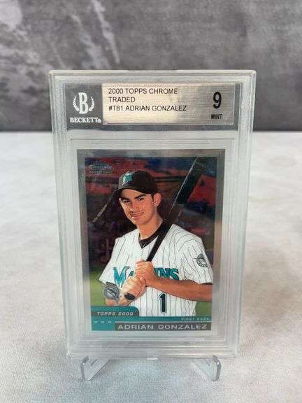 2000 Topps Chrome Traded #T81 Adrian Gonzalez RC BGS 9