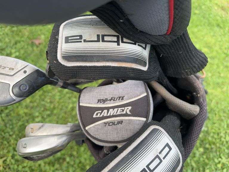 Cobra Golf Clubs w/ Callaway Bag and Top Flight Driver