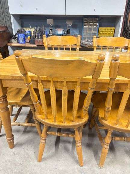 Dining Table w/6 Chairs 60”W 34” D 29” H