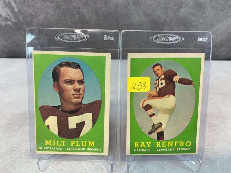1958 Topps football, 19 cards, no duplicates w/ Lou Groza