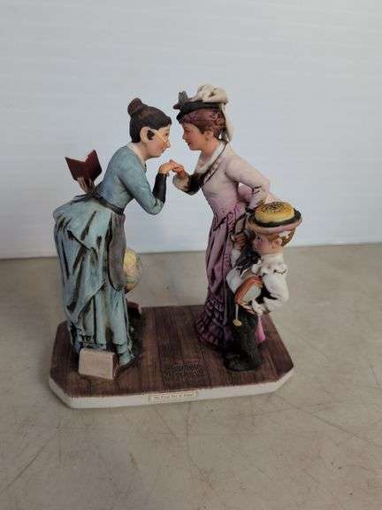 Porcelain Norman Rockwell figurine - First Day of School