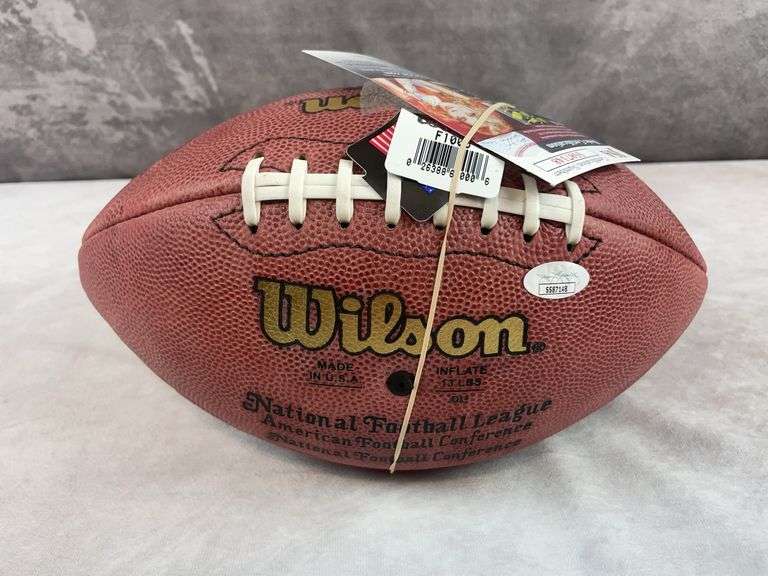 Paul Hornung signed full-sized football, JSA