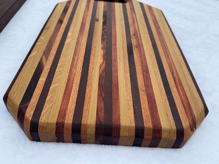 (2) Homemade Wooden Charcuterie Boards