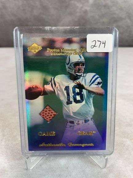 1999 Collector's Ege Gamer Gear #PM Peyton Manning Game Used Football