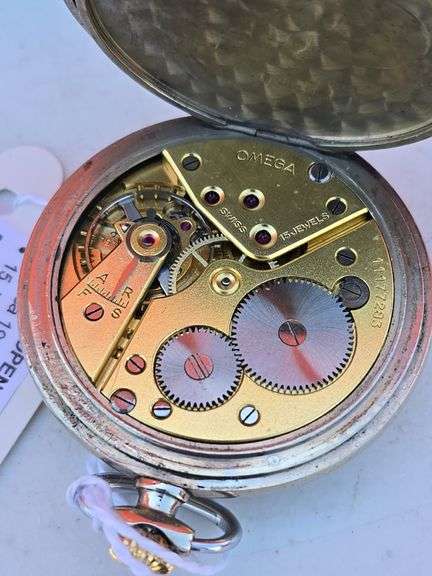 1948 OMEGA 15 JEWEL SWISS POCKET WATCH WORKS