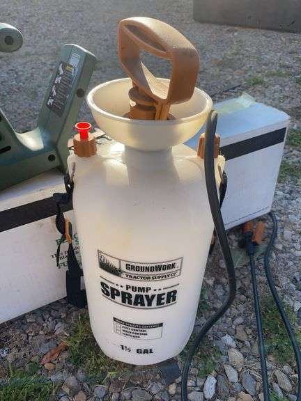 Black & decker trimmer and groundwork pump sprayer