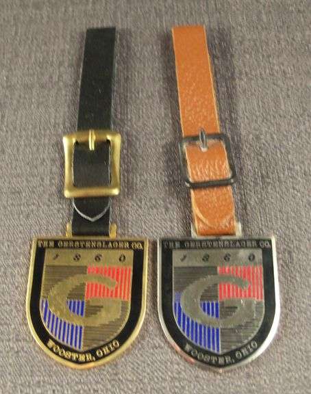 Gerstenslager Co Wooster Ohio lot of 2, Watch Fob