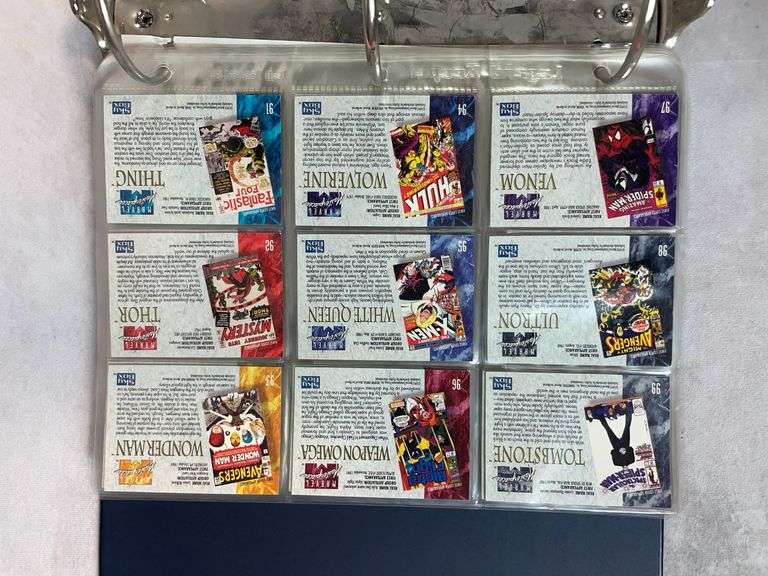 1993 Marvel Masterpieces Complete Set witth Extra Cards