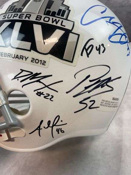 Full Size Super Bowl Helmet with 12 Signatures