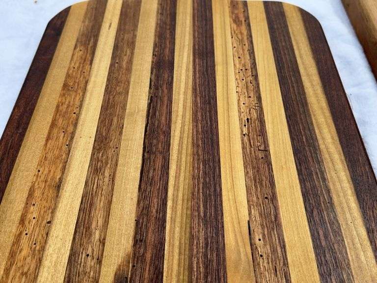 (2) Homemade Wooden Charcuterie Boards