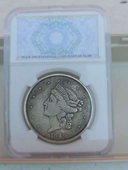 1849 $20. GOLD COPY COIN