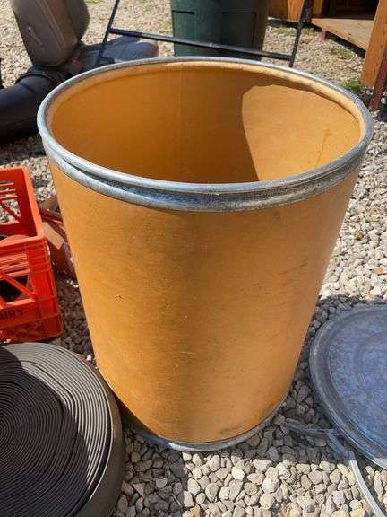 Drum with registers and weather stripping