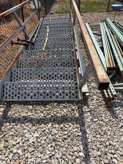 Metal Stairs w/Railings 132”L 39”W