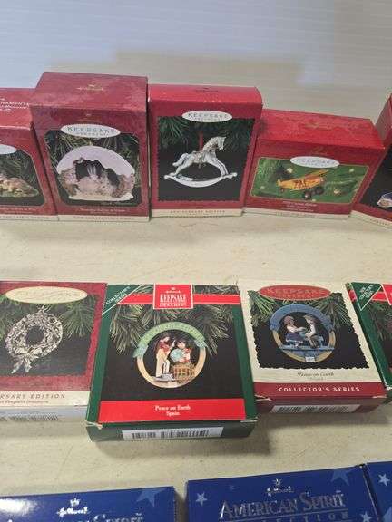 LOT OF MIXED HALLMARK CHRISTMAS ORNAMENTS