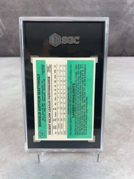 1984 Donruss Don Mattingly #248 - SGC 7.5