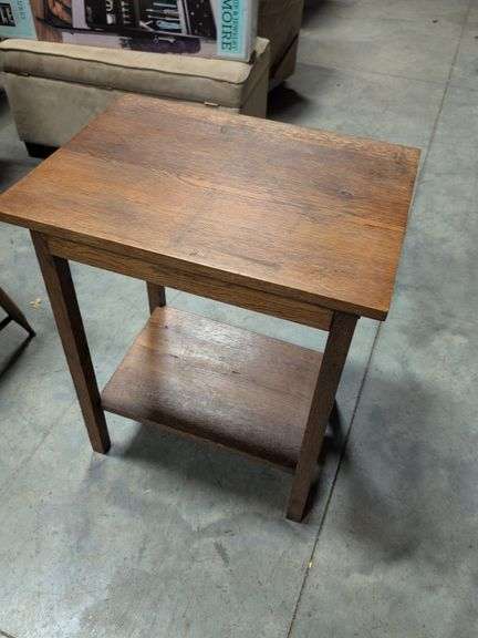 Wooden end table