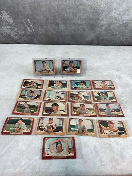 (19) 1955 Bowman Baseball Cards