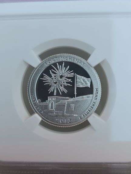 2013S FORT MCHENRY SILVER QUARTER NGC PF69 ULTRA CAMEO