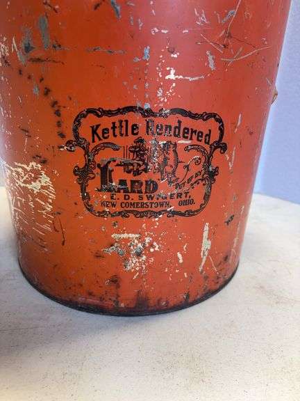 Newcomerstown Ohio Lard Tin