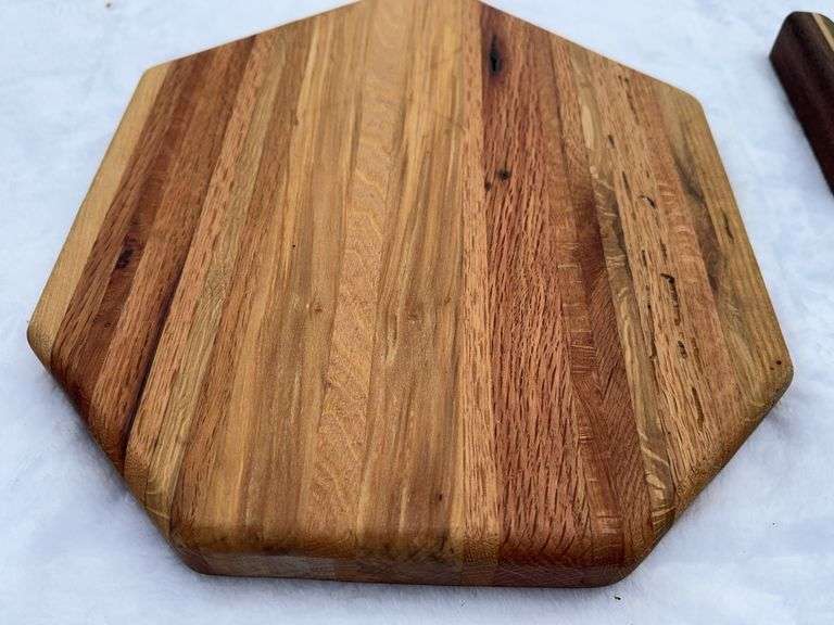 (2) Homemade Wooden Charcuterie Boards