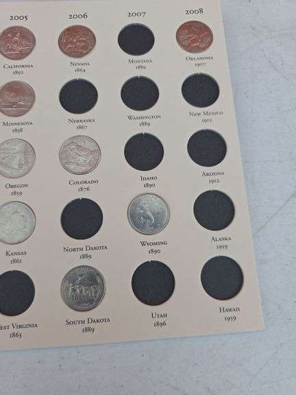 133 STATE QUARTERS IN 2 ALBUMS