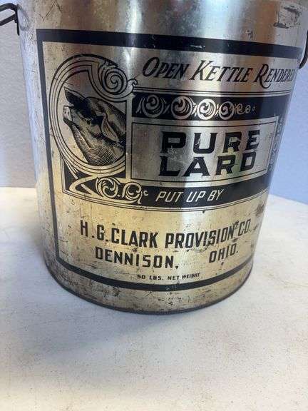 Dennison, Ohio Lard Tin
