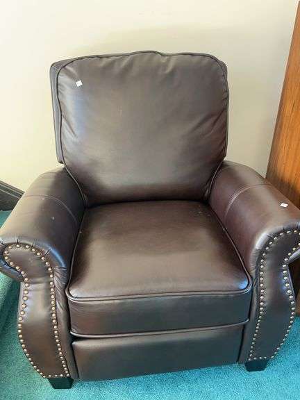 Leather Pushback Recliner