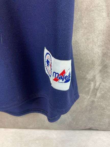 Cleveland Indians Majestic Jersey, blue w/red letters