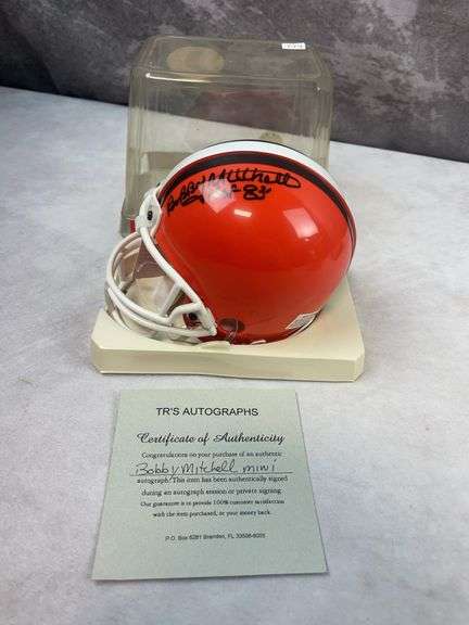 Bobby Mitchell Signed Browns Mini Helmet
