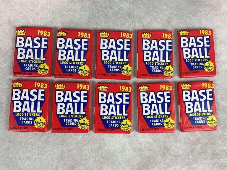 (10) 1983 Fleer Baseball Packs