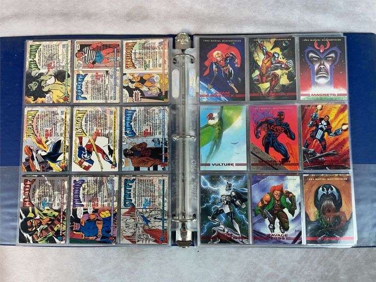 1993 Marvel Masterpieces Complete Set witth Extra Cards