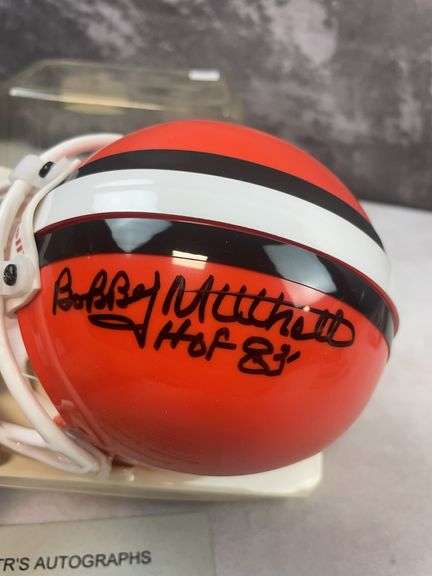 Bobby Mitchell Signed Browns Mini Helmet