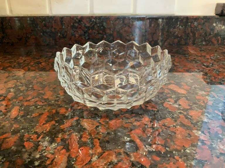American Fostoria Clear Glass Bowl