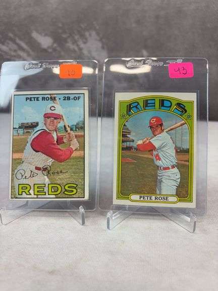 Pete Rose 1967 Topps #430 VG-EX & 1972 Topps #559 VG+