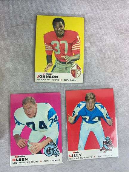 (185+) 1969 Topps Football Cards - Lilly, Hickerson, Mix, Wilson, Otto & Others