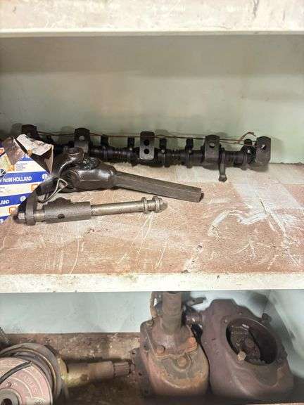 Metal File Cabinet w/8N &. 9N Parts including Sherman Transmission