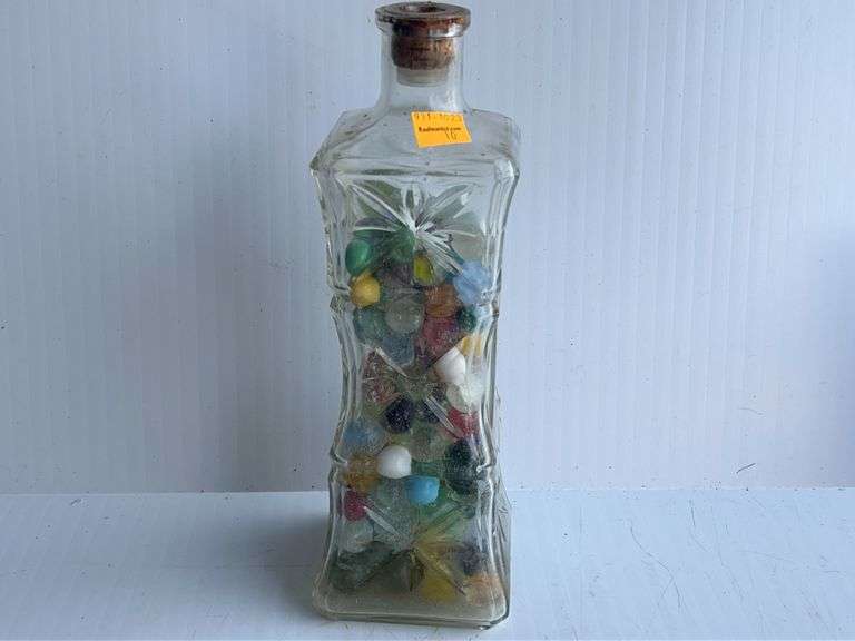 Jar w/ Vintage Marbles